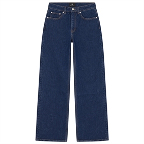 Anine Bing Hugh Jeans, Unwashed Blue